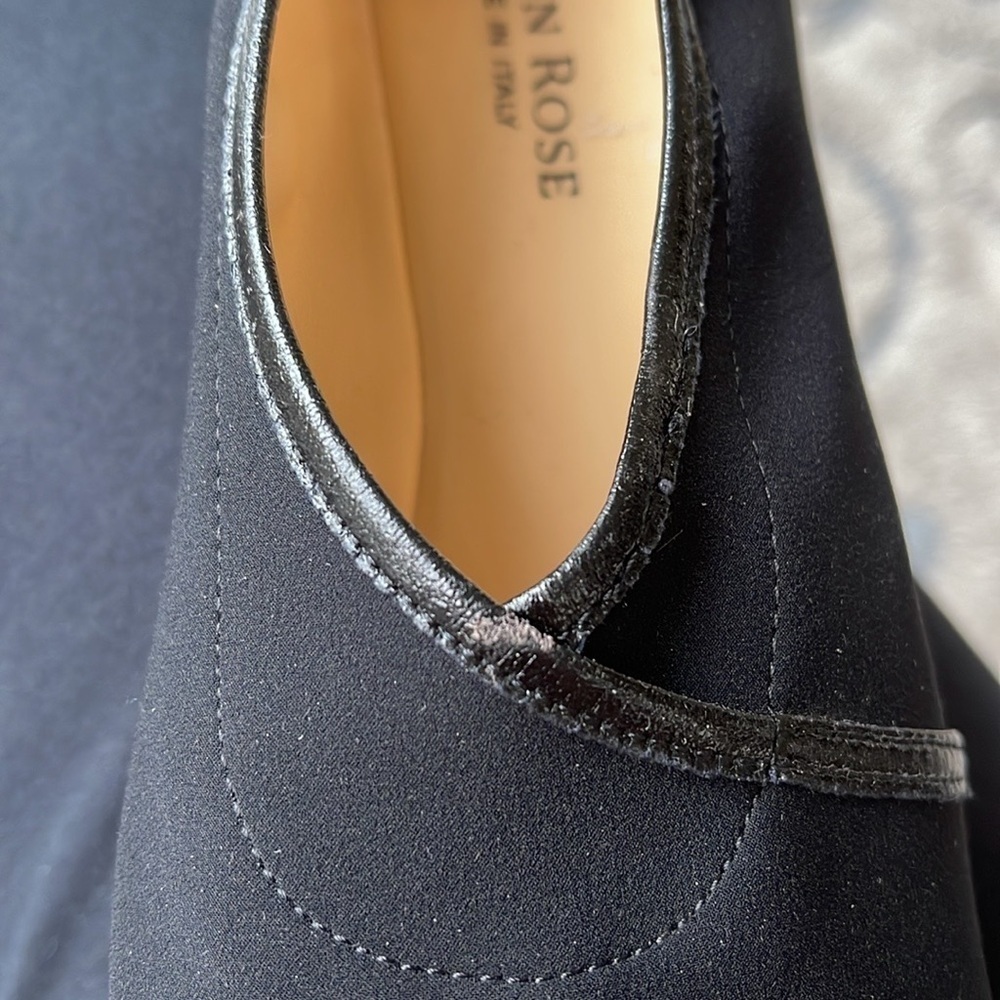 Taryn Rose Kelsey Demi Wedge Fabric & Leather Ballet Loafer Moccasin Flats 8.5M - Picture 13 of 14